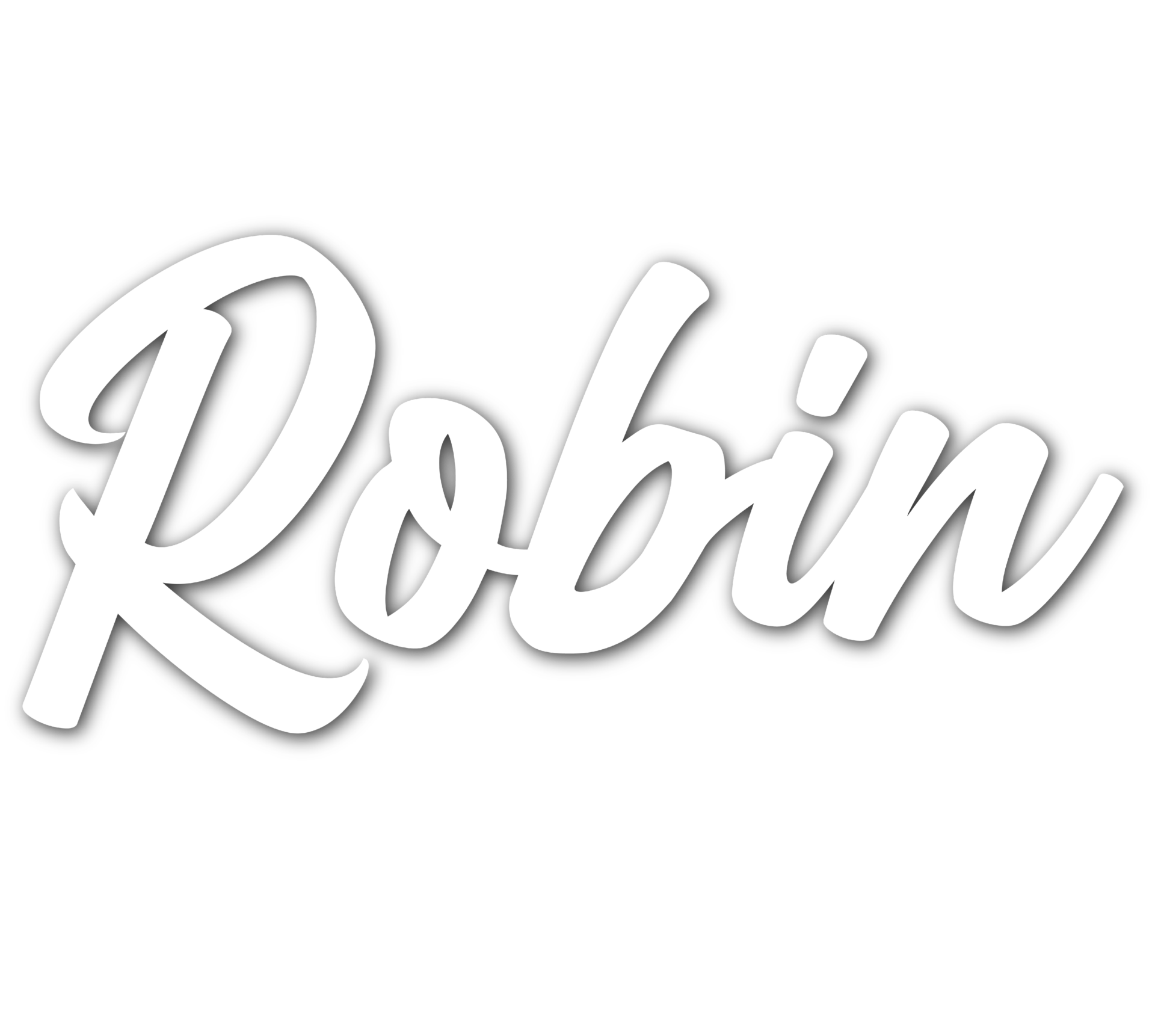robin pizza logo blanc