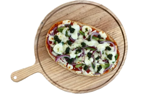 bruschetta bufala pesto robin pizza pompignac